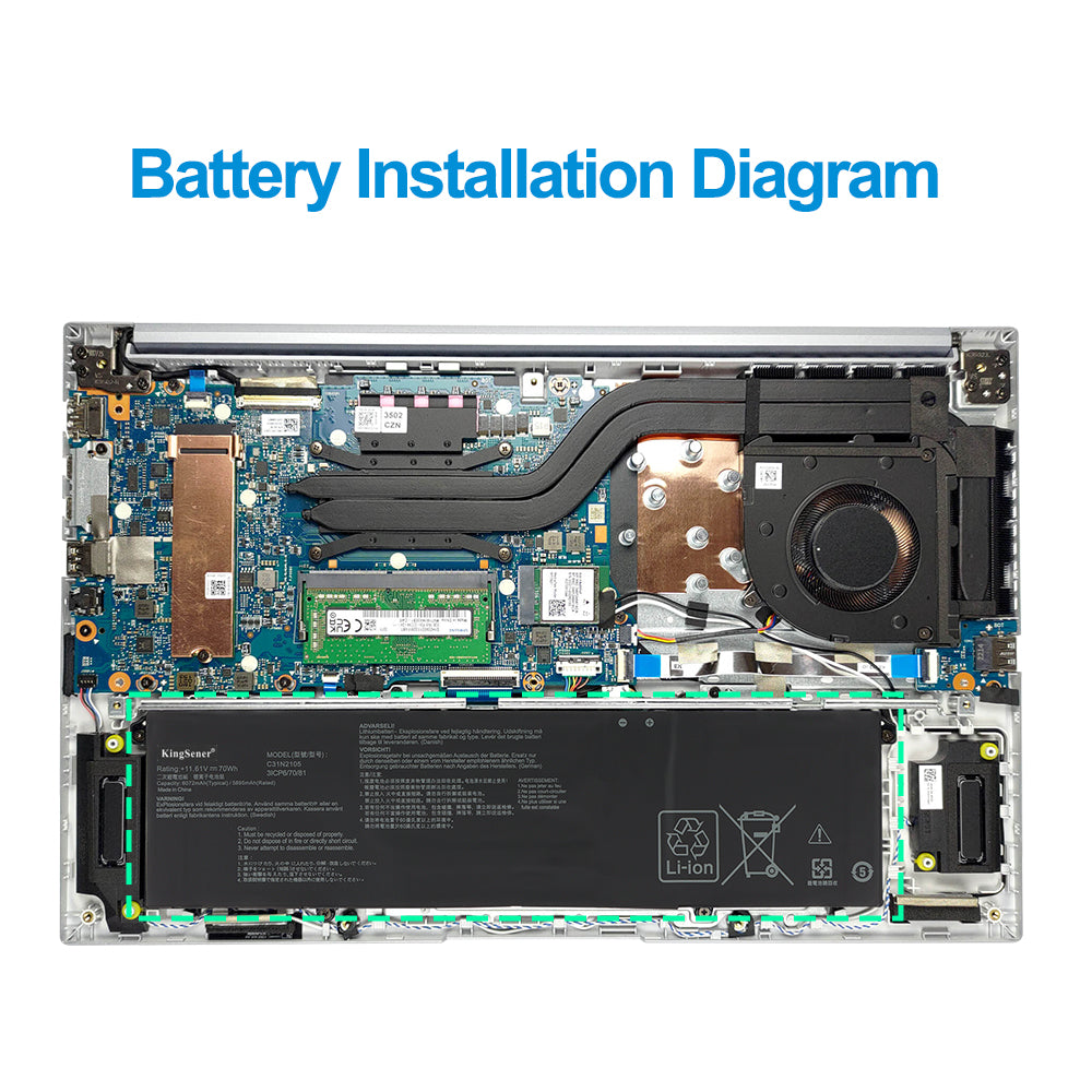 ASUS-C31N2105-11.61V-70Wh-Laptop-Battery