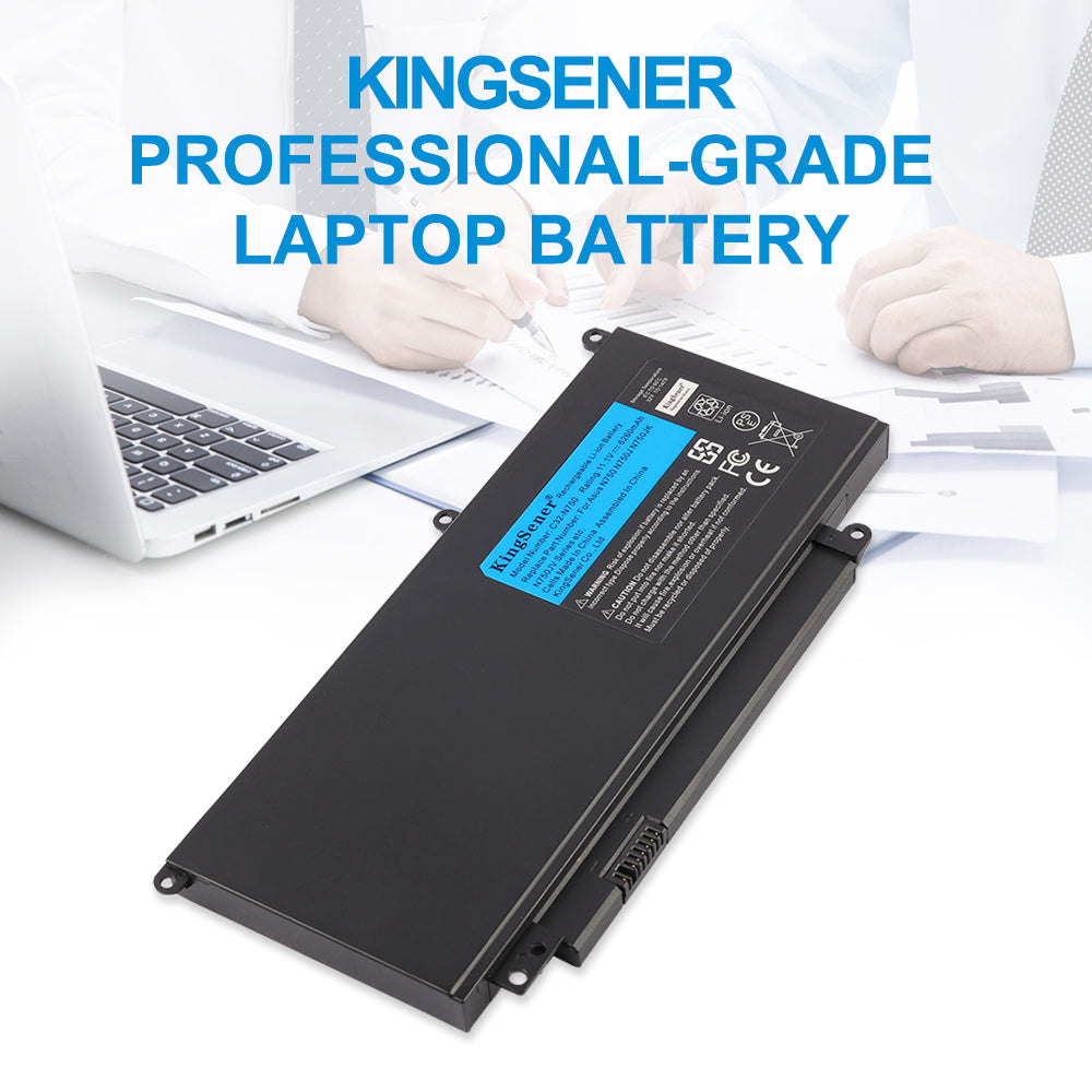 C32-N750 Laptop Battery for ASUS N750 Series, 11.1V 69Wh, infographic showing advanced circuit protection features.