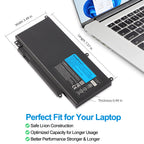 C32-N750 Laptop Battery for ASUS N750 Series, 11.1V 69Wh, close-up of gold-contact pin connector.