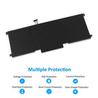 C32N1305 Laptop Battery for ASUS Zenbook UX301, 11.1V 50Wh, front view showing irregular shape and mounting tabs.