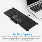 C32N1305 Laptop Battery for ASUS Zenbook UX301, 11.1V 50Wh, close-up of central wire bundle and black connector.