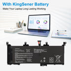 ASUS laptop powered by KingSener C41N1531 replacement battery 15.2V 62Wh for long-lasting working