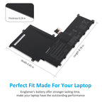 C41N1619 Laptop Battery for ASUS Pro B9440, 15.4V 48Wh, detailed view of seven screw mounting holes and ribbon cable.