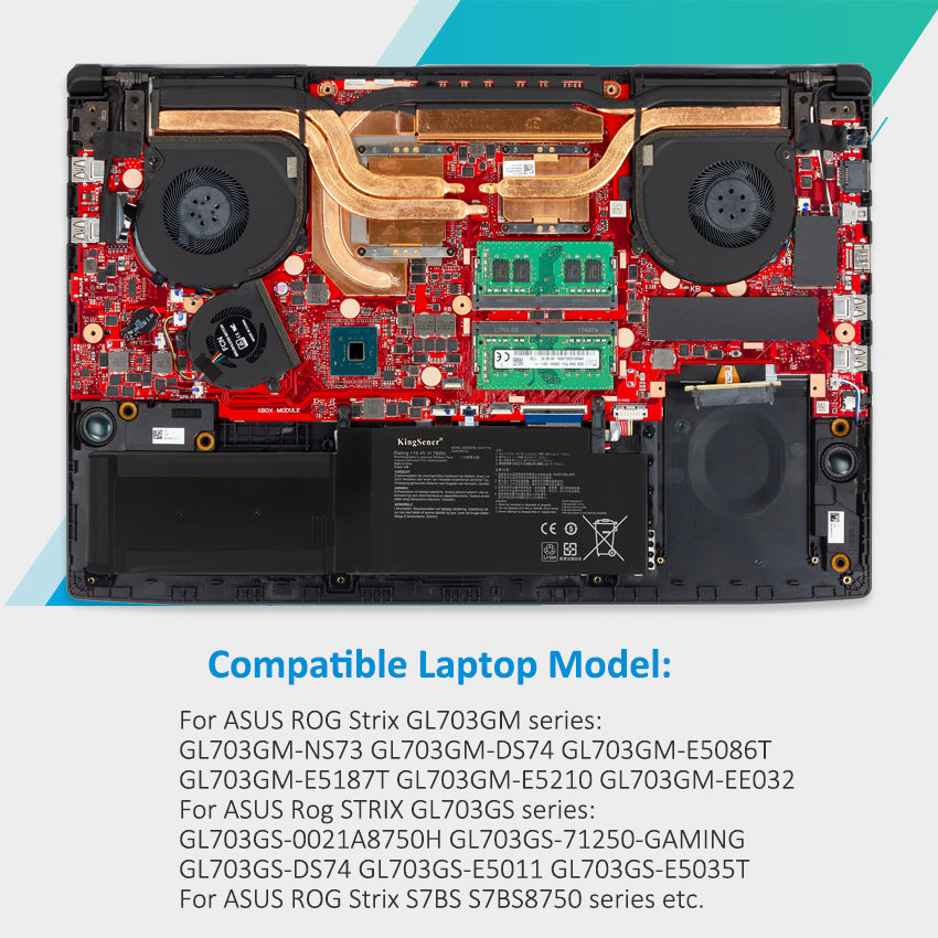 Bateria para laptop ASUS C41N1716 0B200-02770000 4ICP4/59/134