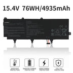 C41N1802 battery 15.4V 76Wh 4935mAh Li-ion for Asus ROG Zephyrus S GX701GX, with overheat over-discharge overcharge PTC protection icons