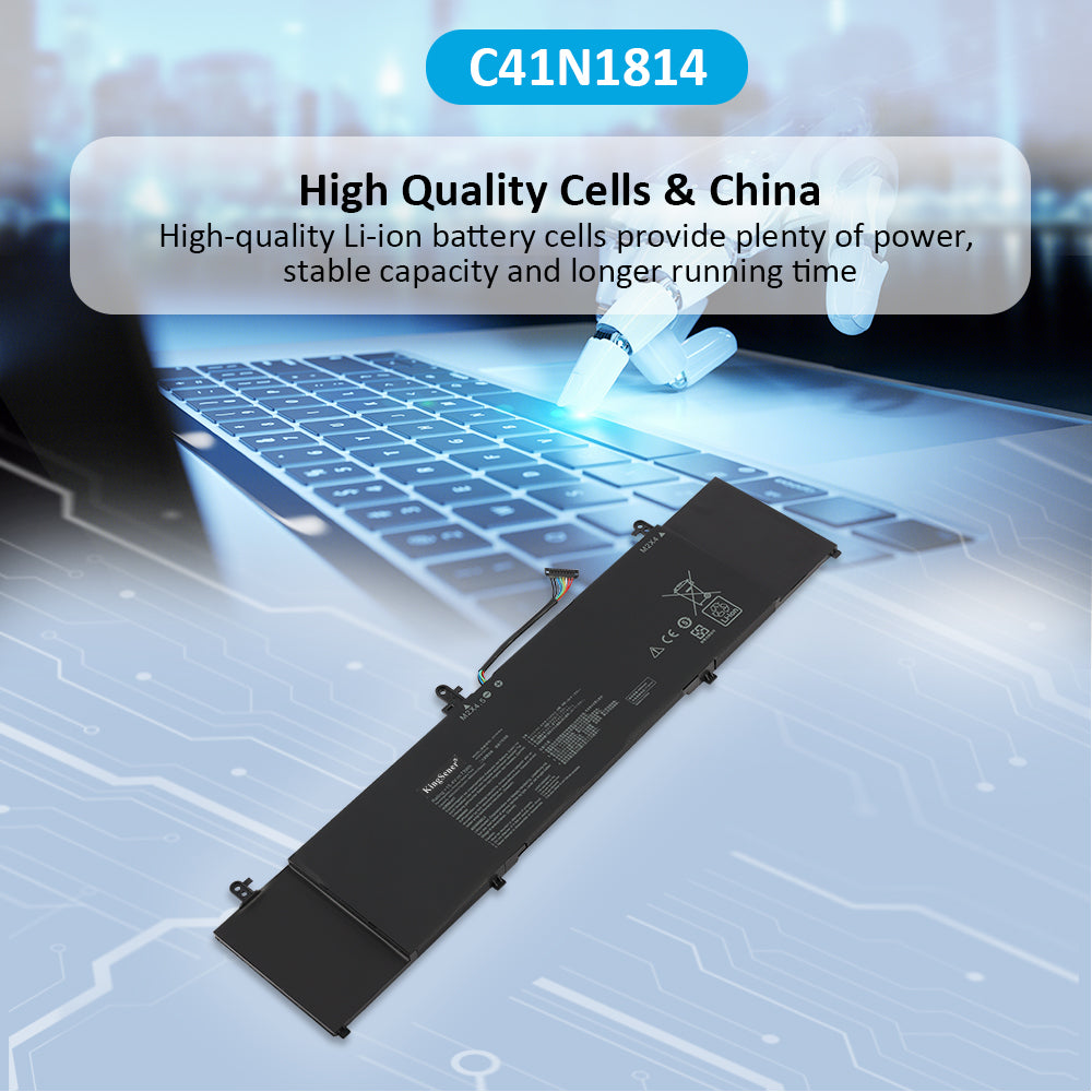 C41N1814 Battery for ASUS ZenBook 15 UX533 UX533FD UX533FN RX533 RX533FD — 15.4V 73Wh