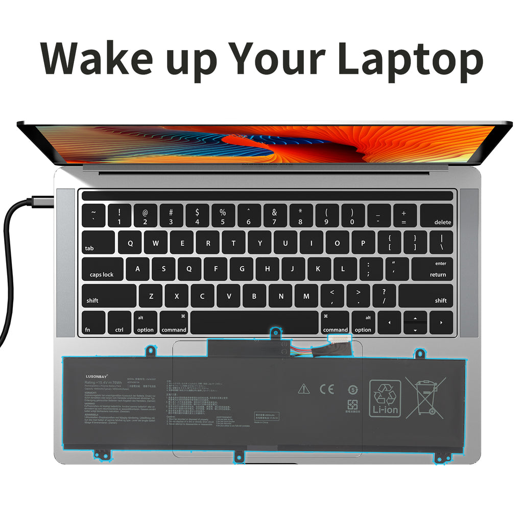 LUSONBAY C41N1837 Laptop Battery For Asus TUF Dash F15 FX516PR FX516PR-AZ019T FX516PE - Wake up Your Laptop