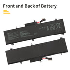 LUSONBAY C41N1837 Laptop Battery For Asus TUF Dash F15 FX516PR FX516PR-AZ019T FX516PE - Front and back of the battery