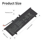 LUSONBAY C41N1901 Laptop Battery For ASUS ZenBook Duo UX481F UX481FA UX481FAY UX481FL - Product Size