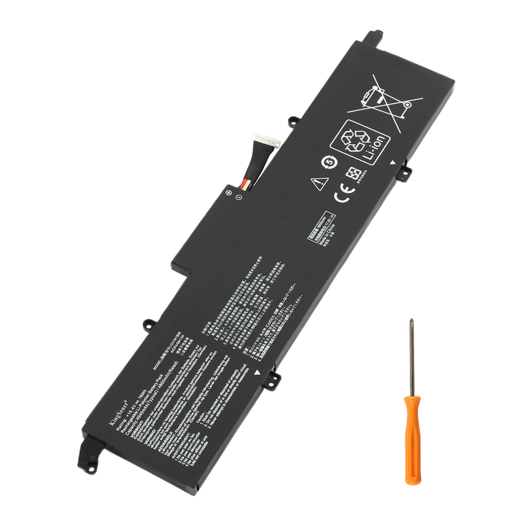 C41N1908 Replacement Battery For Asus ROG Zephyrus G14 - Front View on White