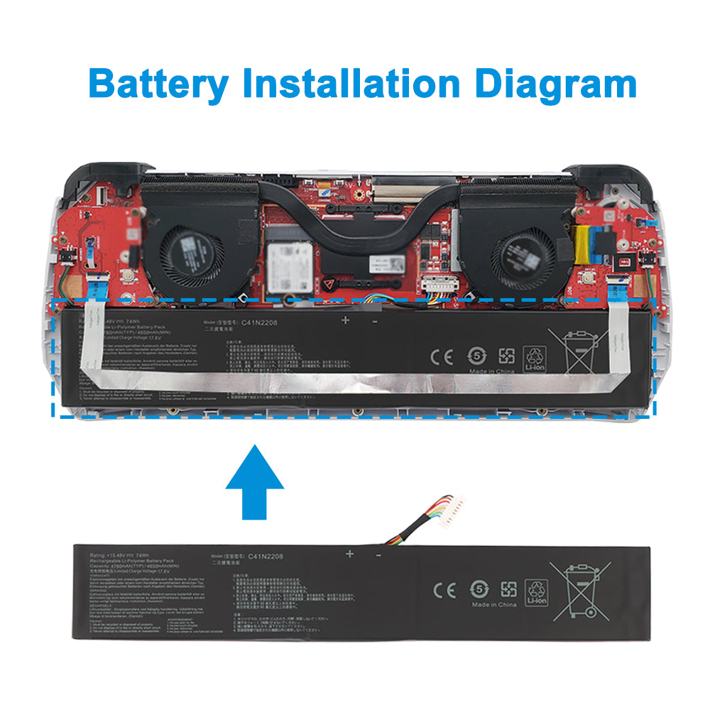ASUS-C41N2208-15.48V-74WH-Battery