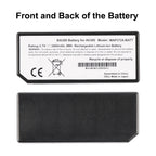 Front and back view of MAP3724-BATT battery showing BA300 label and black rear side