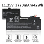 AP16A4K Acer battery 11.25V 3770mAh 42Wh with overheat over-discharge overcharge PTC protection icons