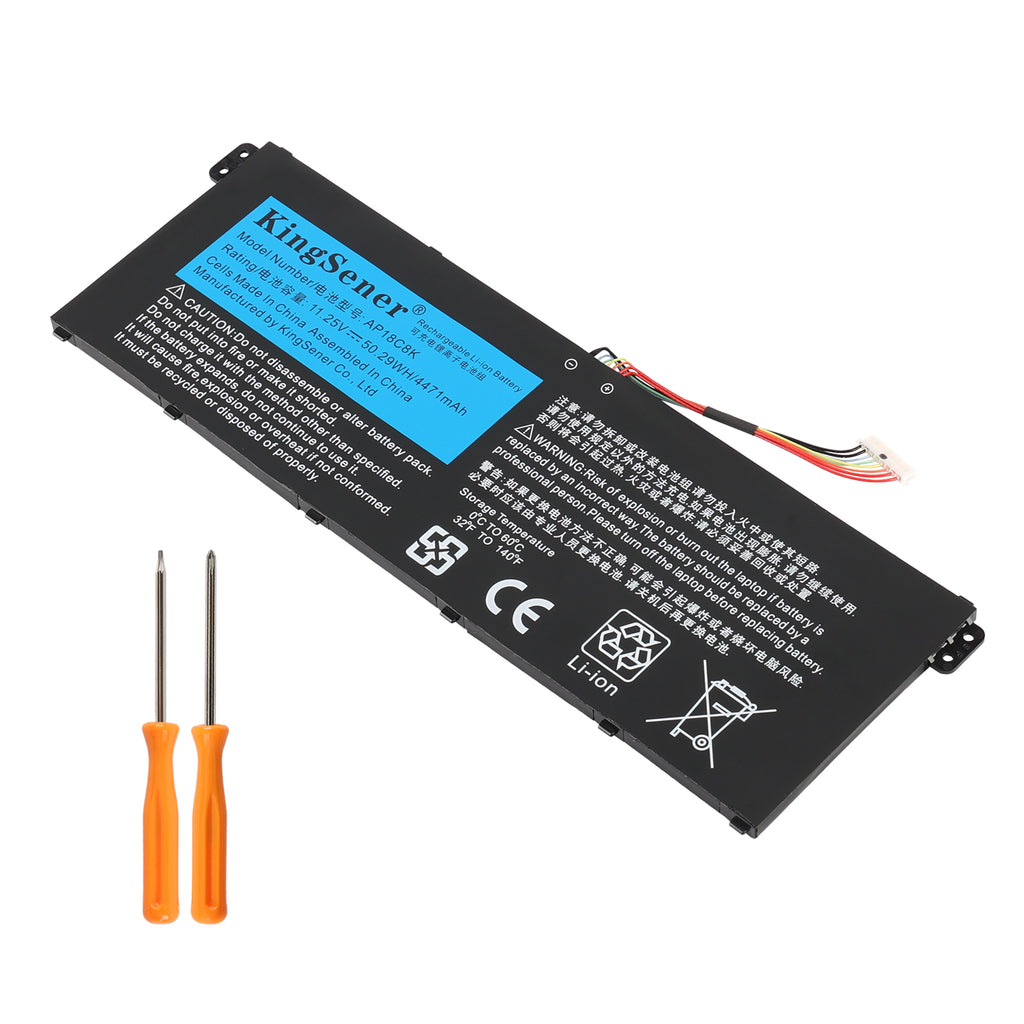 AP18C8K Laptop Battery For Acer Aspire 5 A514-52 - Front View on White