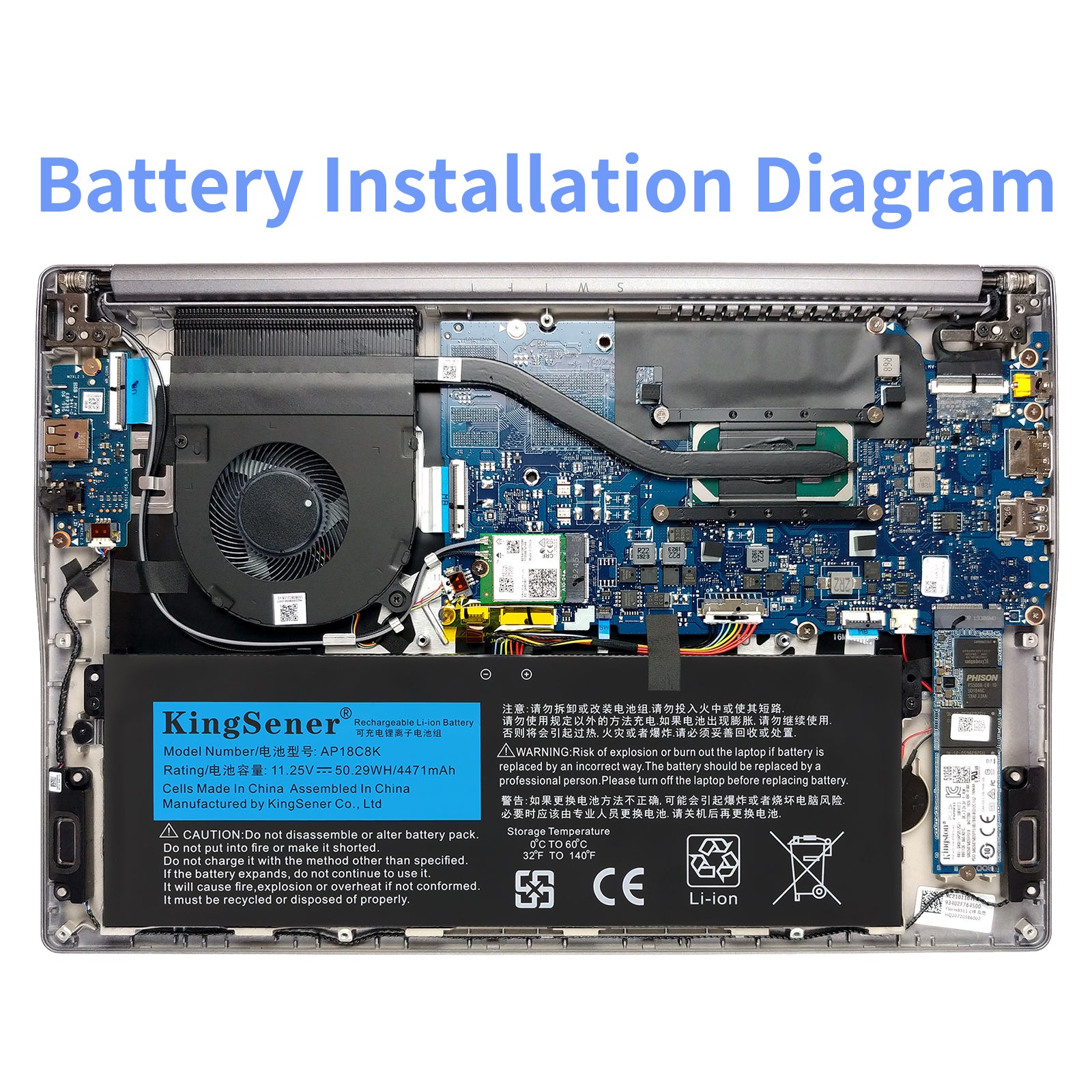 Acer-AP18C8K-11.25V-50.29Wh-Laptop-Battery