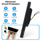 AS16B5J Acer laptop battery with voltage control ESD defense thermal cutoff and short-circuit block