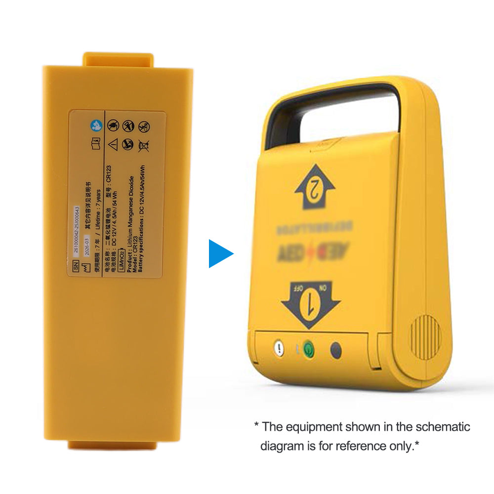 Amoul-CR123-12V-54Wh-medical-battery