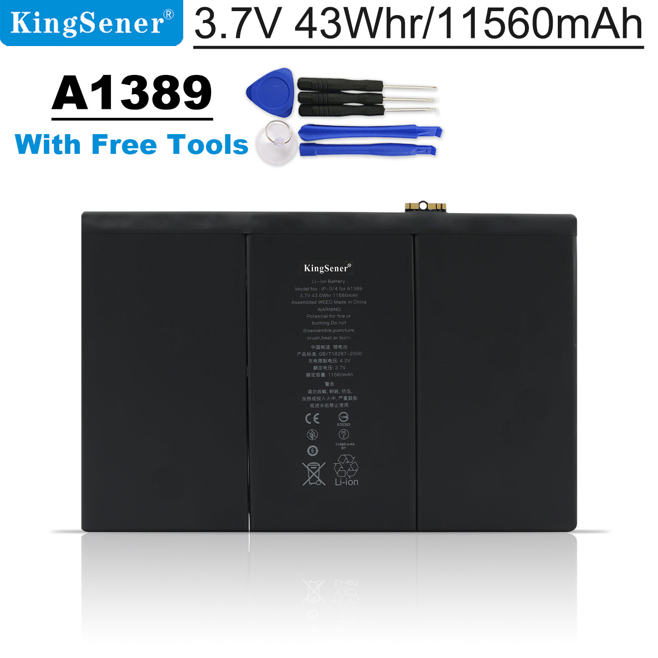 Appel-A1389-43WH-ipad-battery