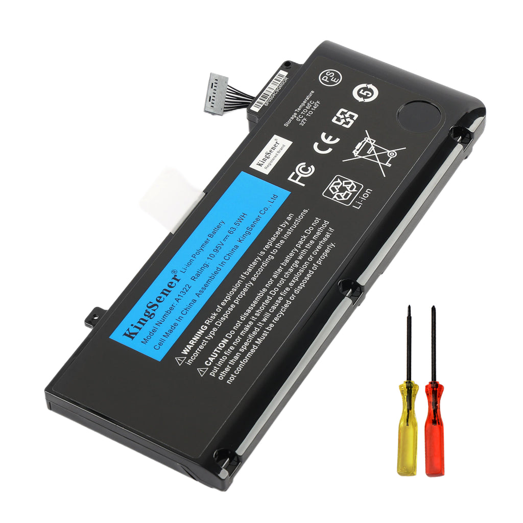 A1322 Replacement Battery For Apple MacBook Pro 13 - Front View on White