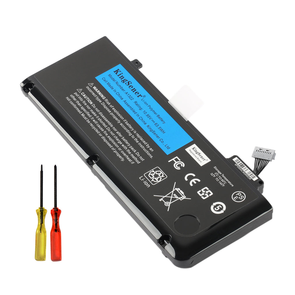 A1322 Replacement Battery For Apple MacBook Pro 13 - Front View on White