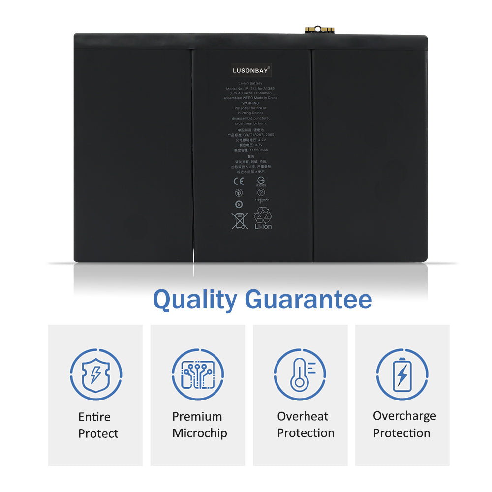 Apple-A1389-3.73V-43Wh-iPad-Battery