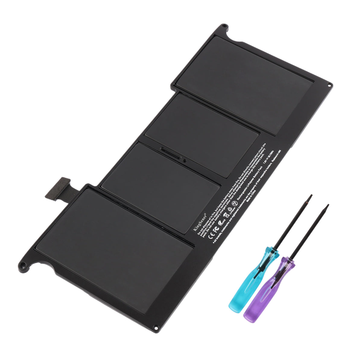 A1495 replacement laptop battery 7.6V 38.75Wh 5100mAh Li-Polymer for MacBook Air, with 2 screwdrivers