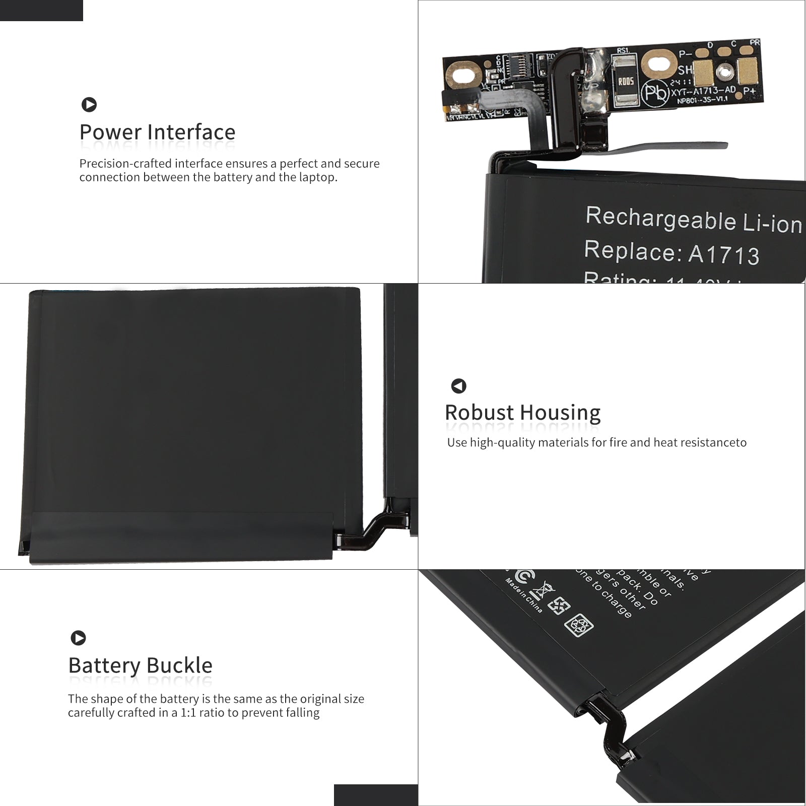 LUSONBAY A1713 Battery For Apple MacBook Pro 13.3 inch Retina MLL42LL/A* - Detail showcase