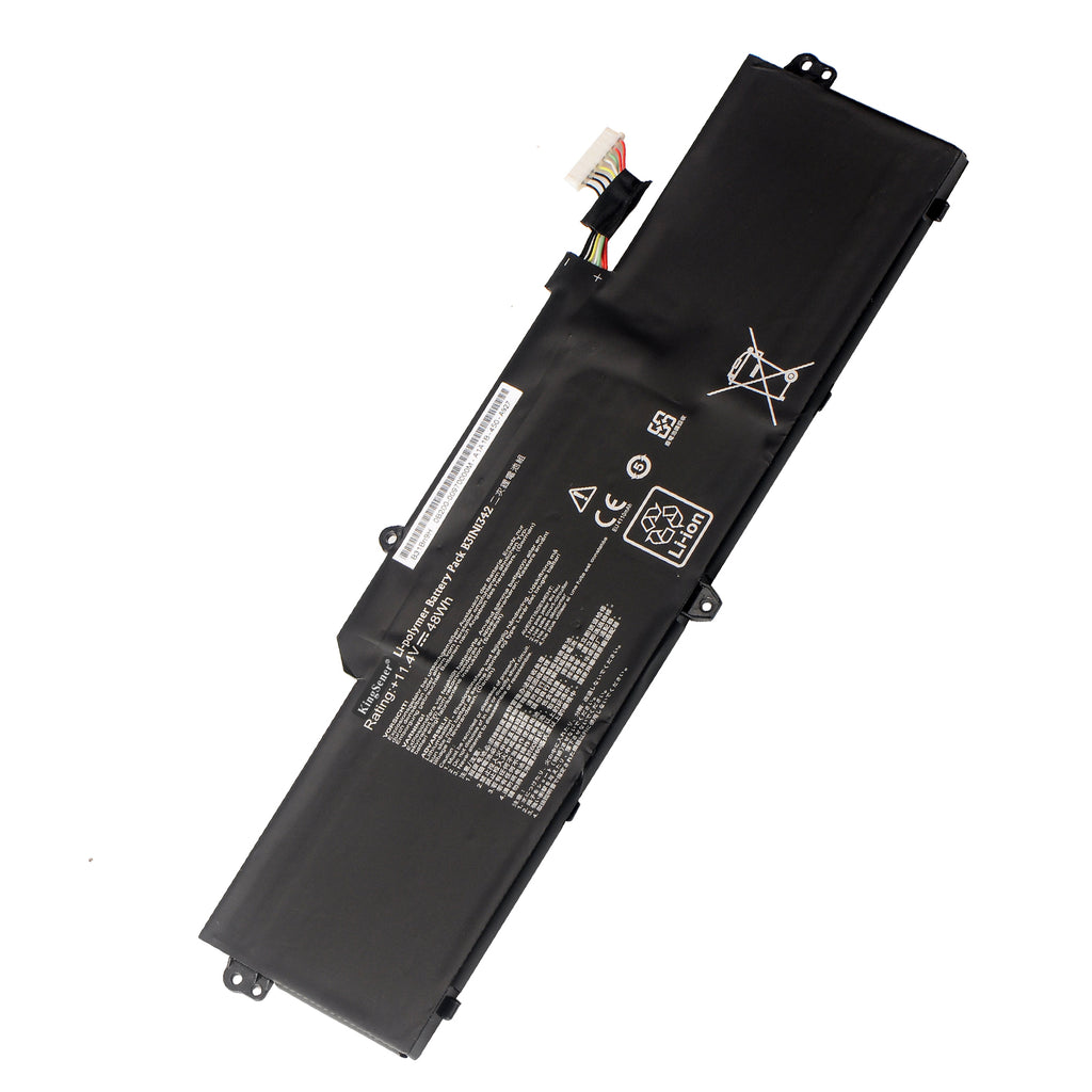 B31N1342 Replacement Laptop Battery for ASUS Chromebook C200M, 11.4V 48WH, long black flat battery with white text.