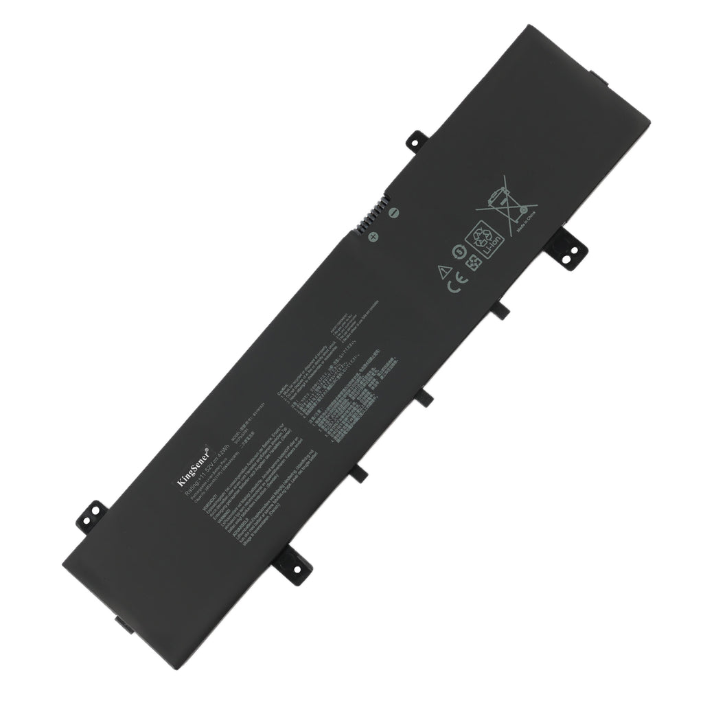 B31N1631 laptop battery for ASUS VivoBook 15 X505ZA F505, 11.55V 42Wh, front view with free orange handle screwdriver tool
