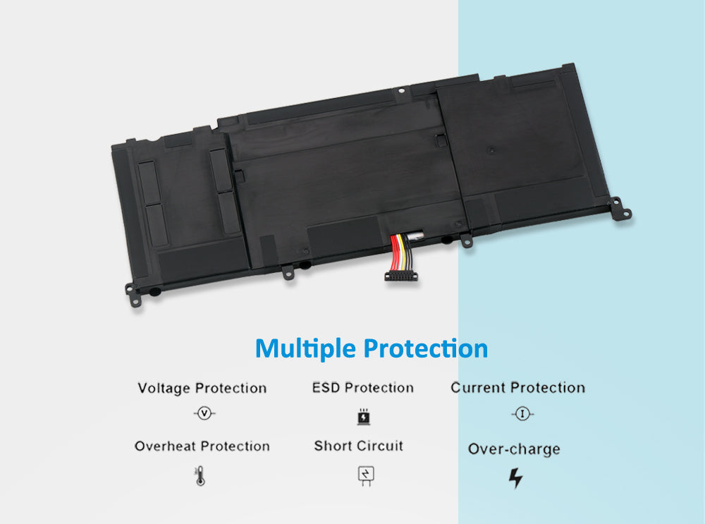 B41N1526 Laptop Battery for ASUS ROG Strix GL502, 15.2V 64Wh, bottom view showing certification icons.