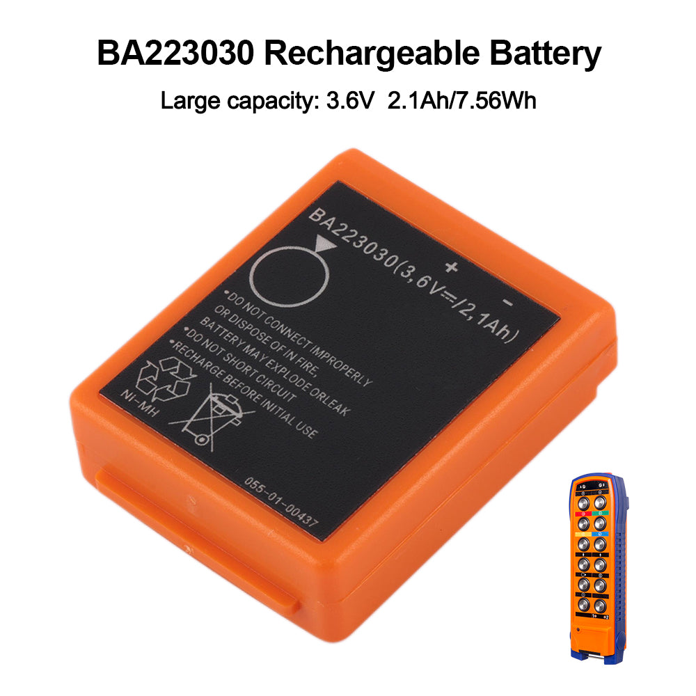 ETESBAY remote control battery 3.6V 2.1Ah 7.56Wh large capacity for HBC Zoomlion SANY pump truck cranes