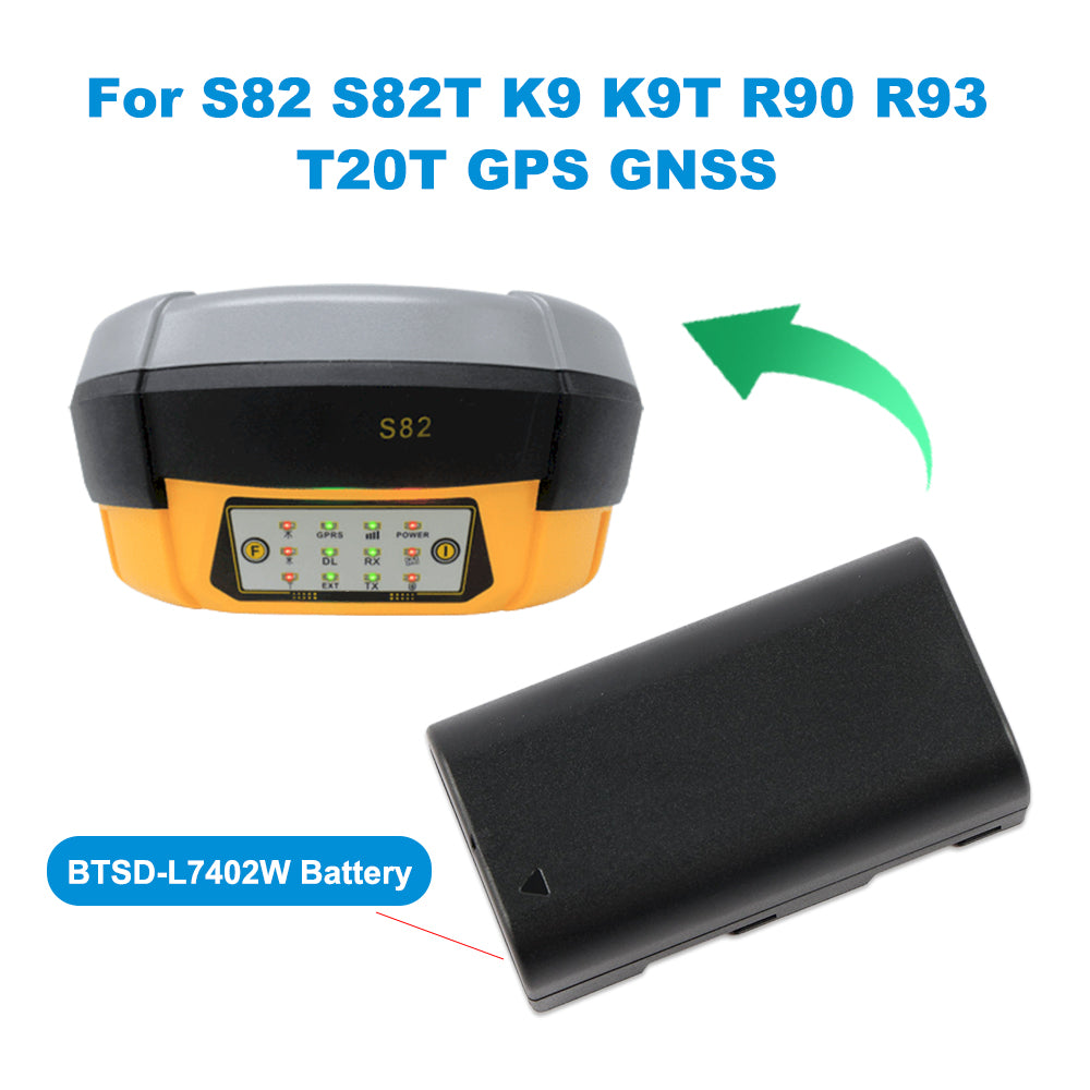 BTSD-L7402W Battery For South S82 S82T K9 R90 R93 GPS GNSS BTNF-L7408W Total Station Battery