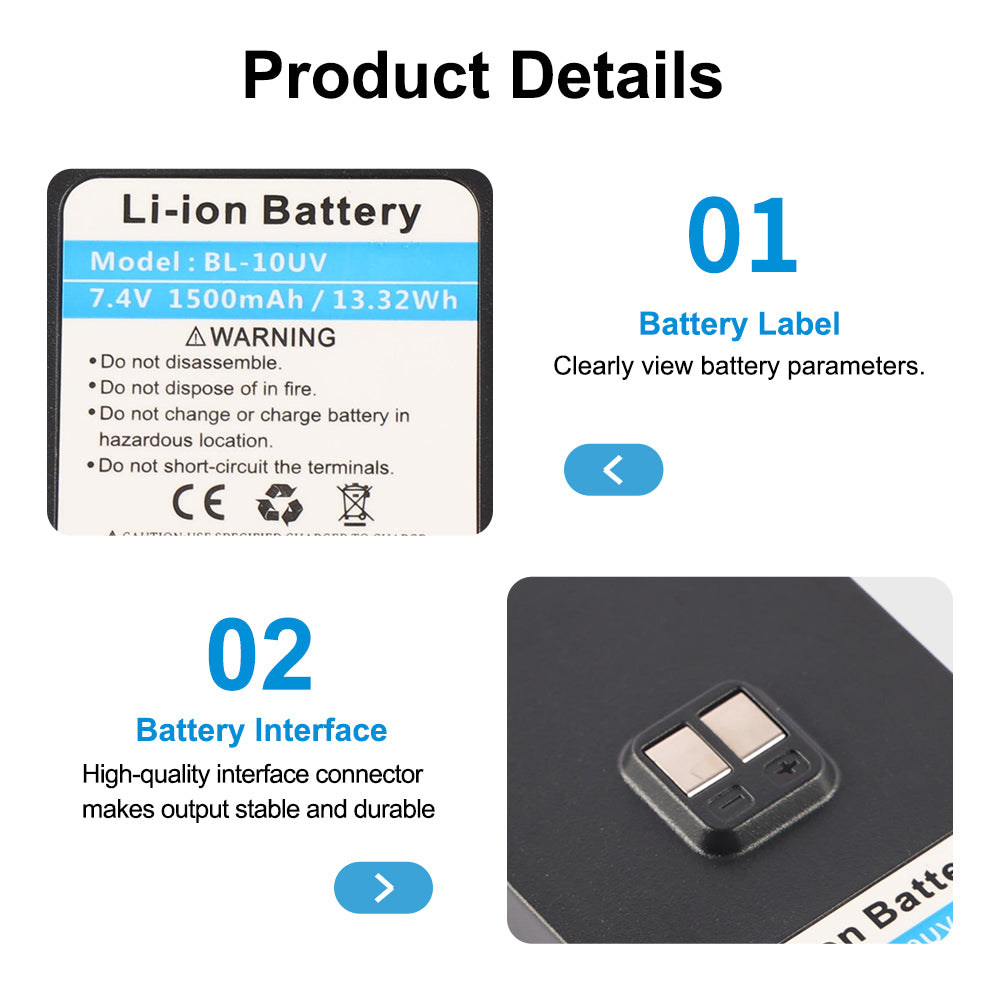 Baofeng-BL-10UV-7.4V-13.32Wh-Radio-Battery