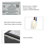 Bellavista-H2B360-14.4V-93.6Wh-Medical-Battery