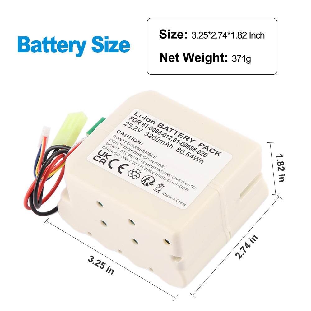 Bissell-61-0088-012-25.2V-80.64Wh-Vacuum-Cleaner-Battery