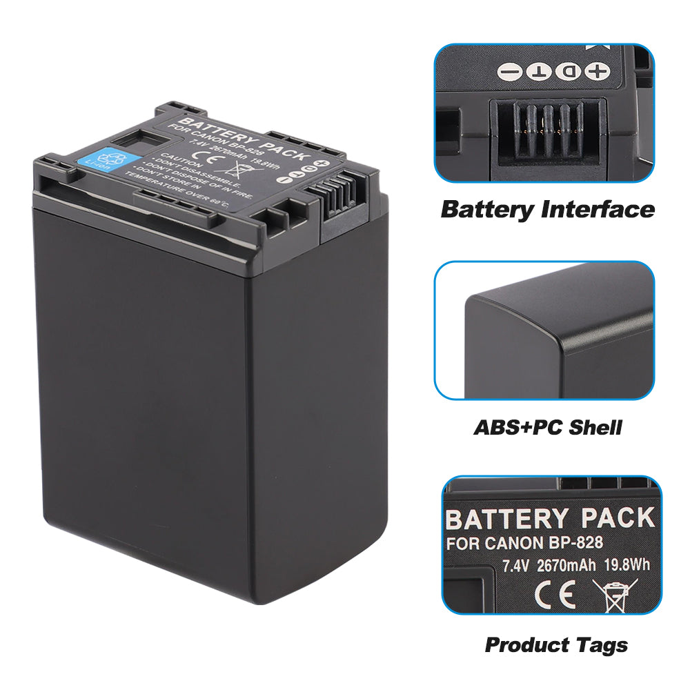 Canon-BP-828-7.4V-19.8Wh-Camera-Battery