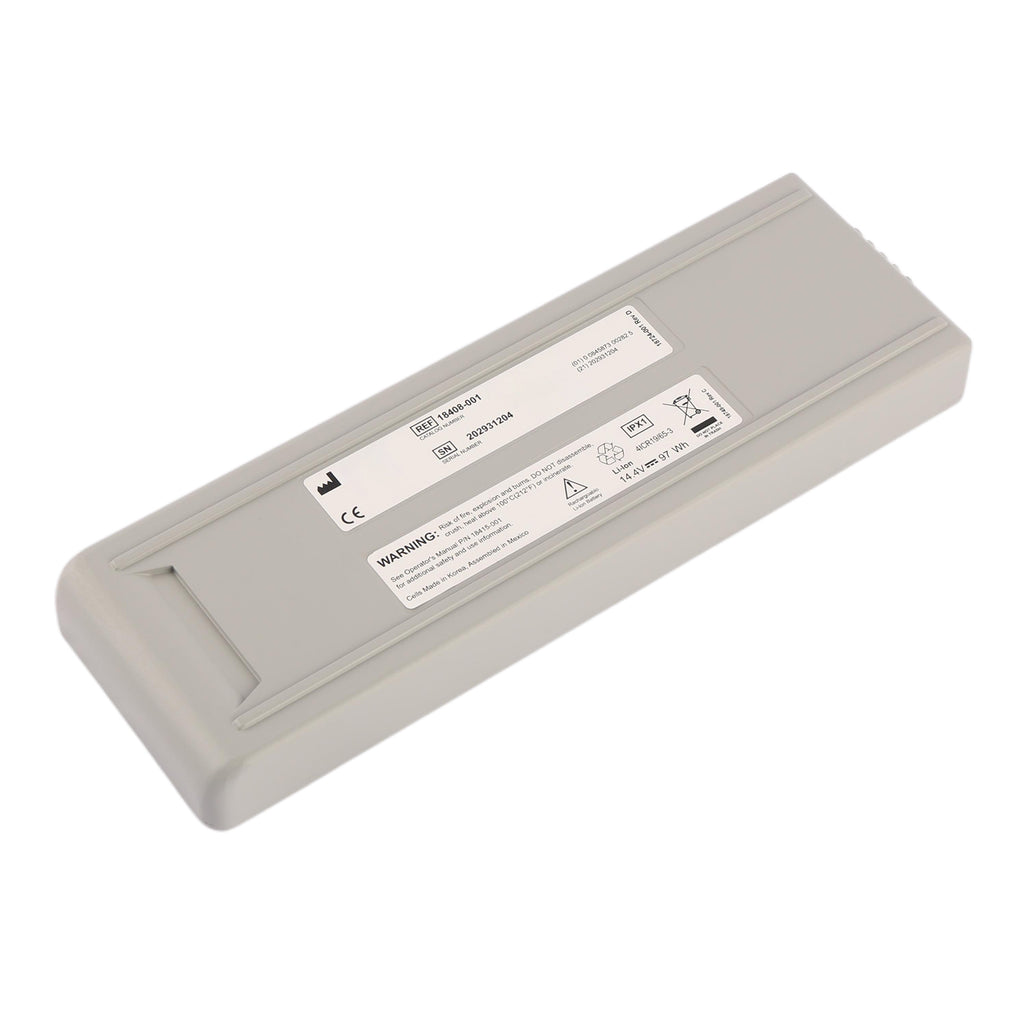 18408-001 Replacement Battery For CareFusion LTV 1150 1200 Ventilator - Front View on White