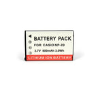 Casio-NP-20-3.7V-800mAh-Camera-Battery