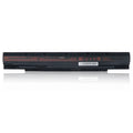 N240BAT-4 replacement battery for CLEVO N250JU N240WU Sager NP3245, Li-ion 14.8V 44Wh, label side front view