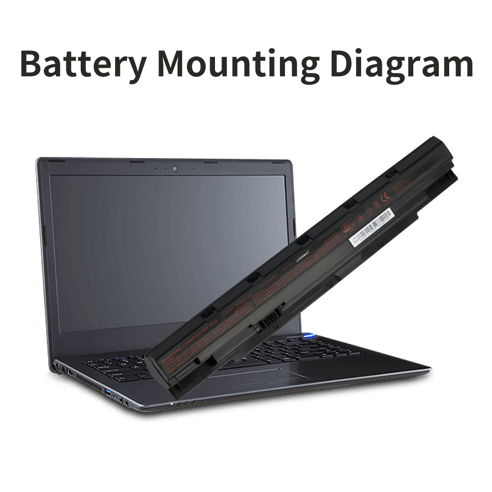 N240BAT-4 battery mounting diagram for CLEVO N250JU N240WU laptop, external installation with battery slot shown
