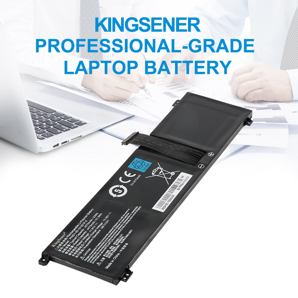 Clevo PHID1-00-15-3S1P-0 replacement professional-grade Li-Polymer laptop battery 11.61V 53Wh 4570mAh