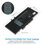 Bateria Kingsener 4GVNP R8D7N para laptop Dell Latitude 5400 5500 Precision 3540 Inspiron 7590 7591 7791 2 em 1 P84F P42E