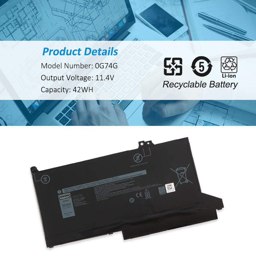 DELL-Alienware-0G74G-11.4V-42WH-Laptop-Battery