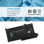 DELL-Alienware-0G74G-11.4V-42WH-Laptop-Battery