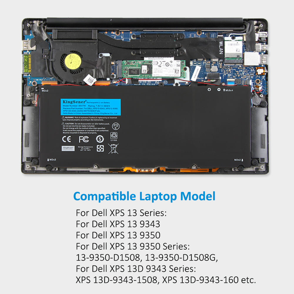 DELL-Alienware-56WH-7368mAh-90V7W-Laptop-Battery