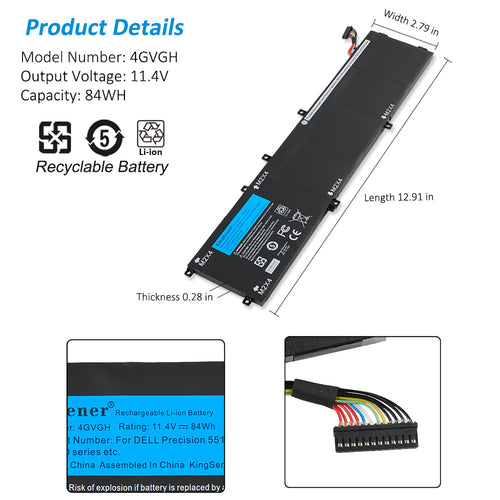 DELL-Alienware-7368mAh-84WH-4GVGH-Laptop-Battery