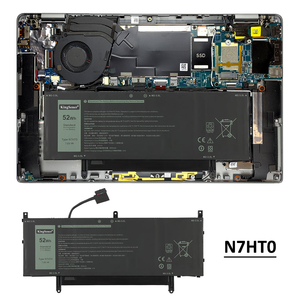 DELL-N7HT0-7.6V-52Wh-Laptop-Battery