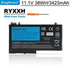 RYXXH replacement laptop battery for Dell Latitude 12 5000 11 3150 3160 E5250, 11.1V 38Wh 3423mAh, product set with free orange screwdriver tool