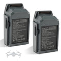 G-MVP twin pack drone battery 11.4V 3830mAh 43.6Wh compatible with DJI Mavic Pro grey and white