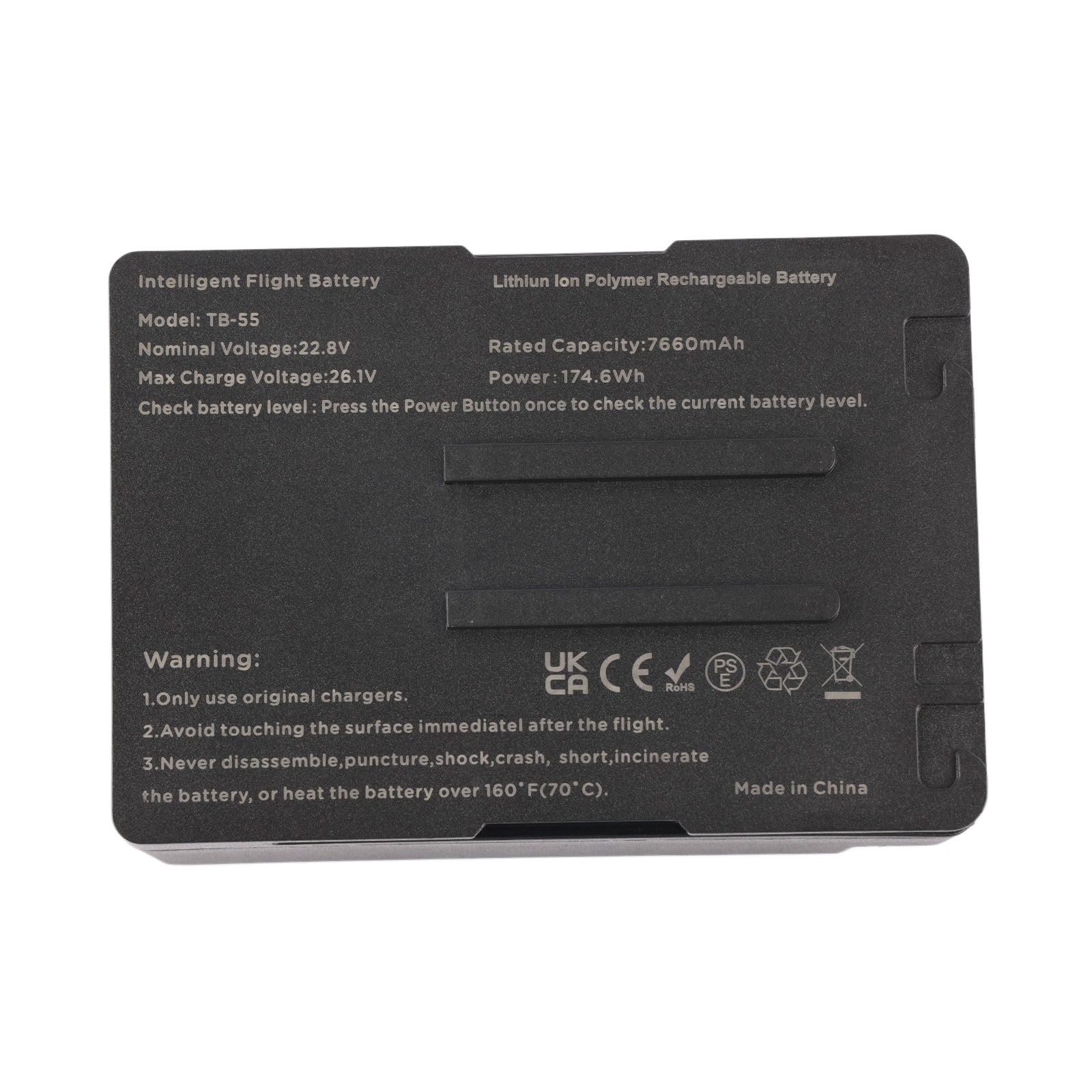 TB-55 TB55 Intelligent Flight Battery For DJI Matrice 200 V2 Matrice 210 - Front View on White